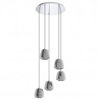 Eglo-Albarino pendant light Chrome - 5 Lights